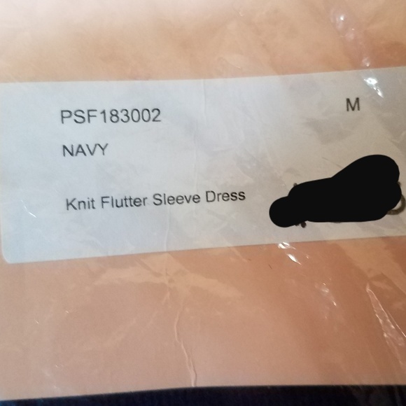 Pearl by Lily Rose - Knit Flutter Sleeve Dress - Picture 6 of 6